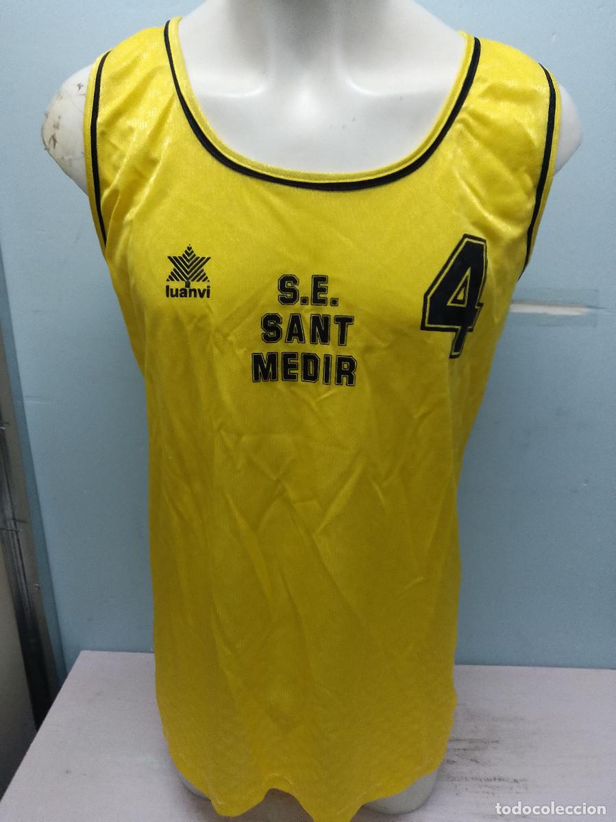Coleccionismo deportivo: Sant Medir Barcelona 1990 Camiseta basquet montjuic basket shirt catalunya XL