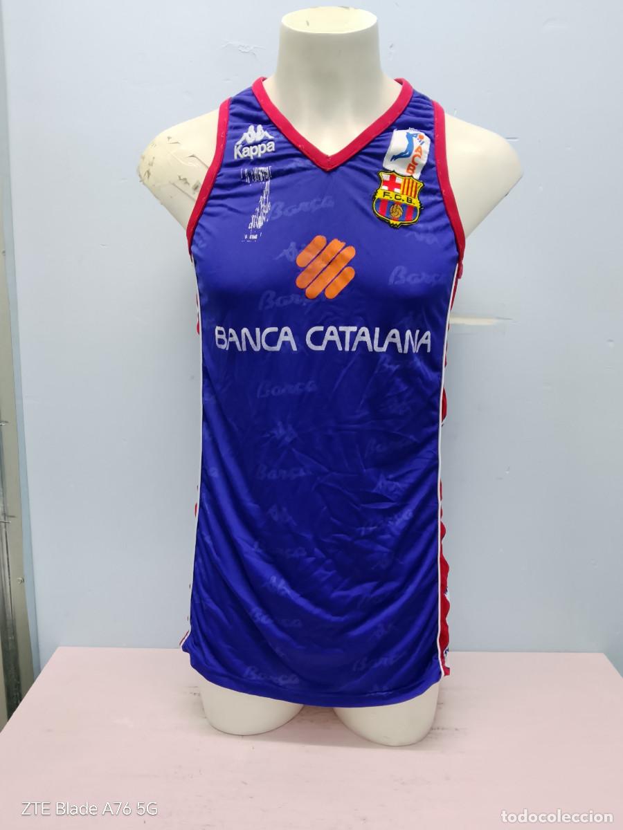Coleccionismo deportivo: Darryl Middleton FC Barcelona banca catalana match worn camiseta basket basquet shirt xl 52x86