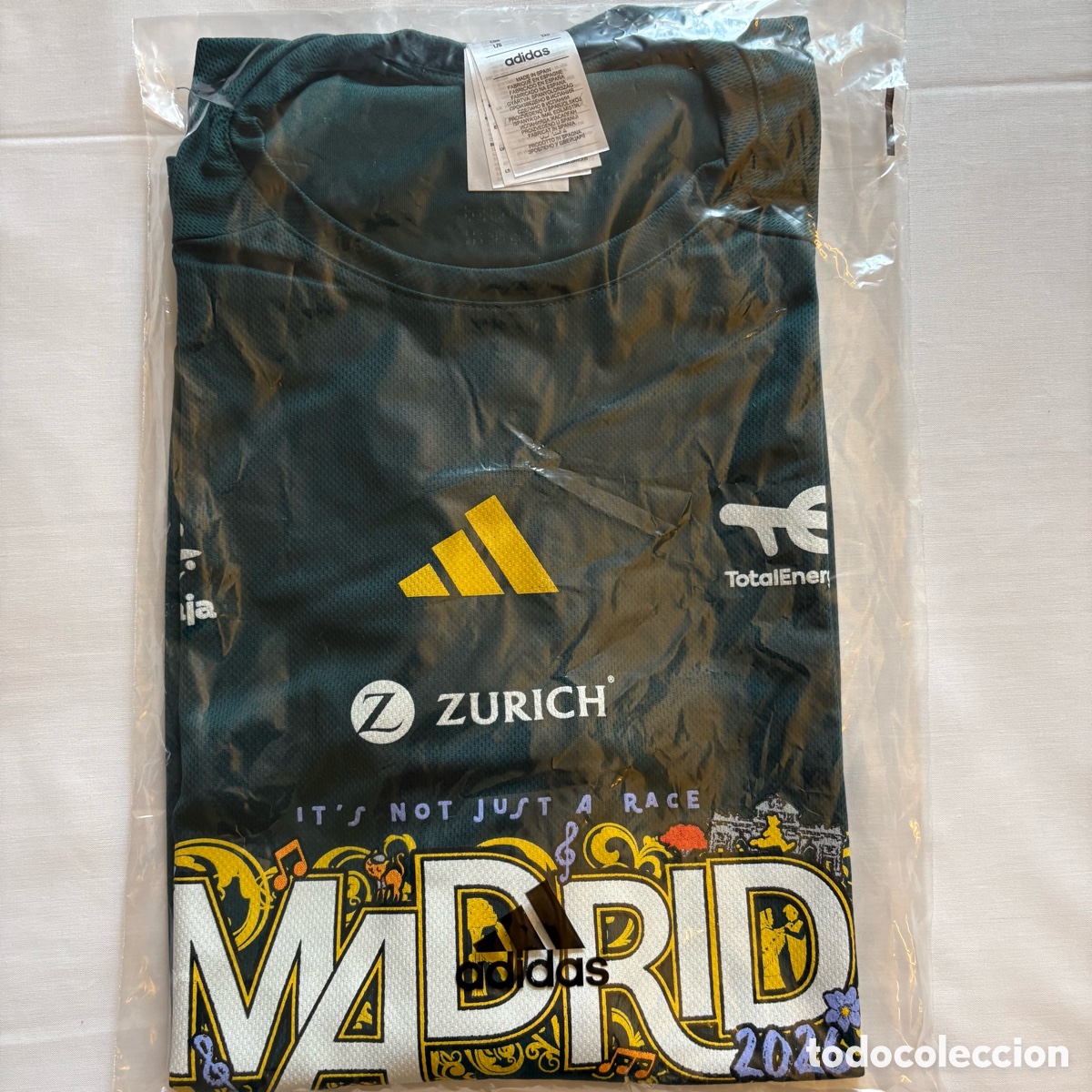 Coleccionismo deportivo: Camiseta Original Adidas Marat&oacute;n Madrid 2026 Talla L
