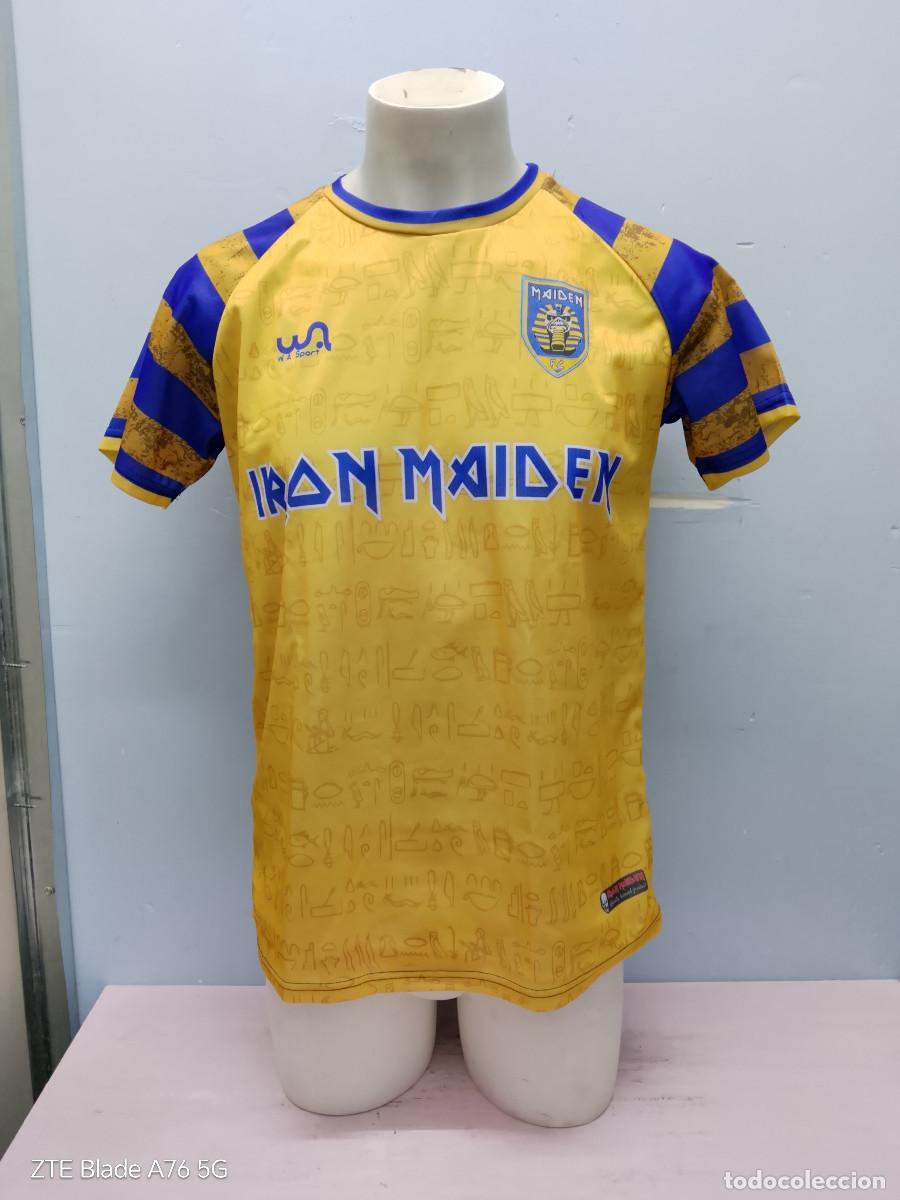 Coleccionismo deportivo: Iron Maiden Powerslave 1984 camiseta shirt heavy metal football shirt rock M 57cts