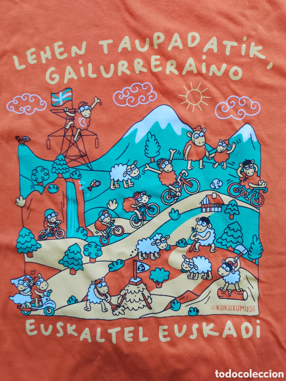 Coleccionismo deportivo: Euskaltel .Ciclismo equipo 2026 .Marea naranja . Nueva . A estrenar . Kukuxumuxu