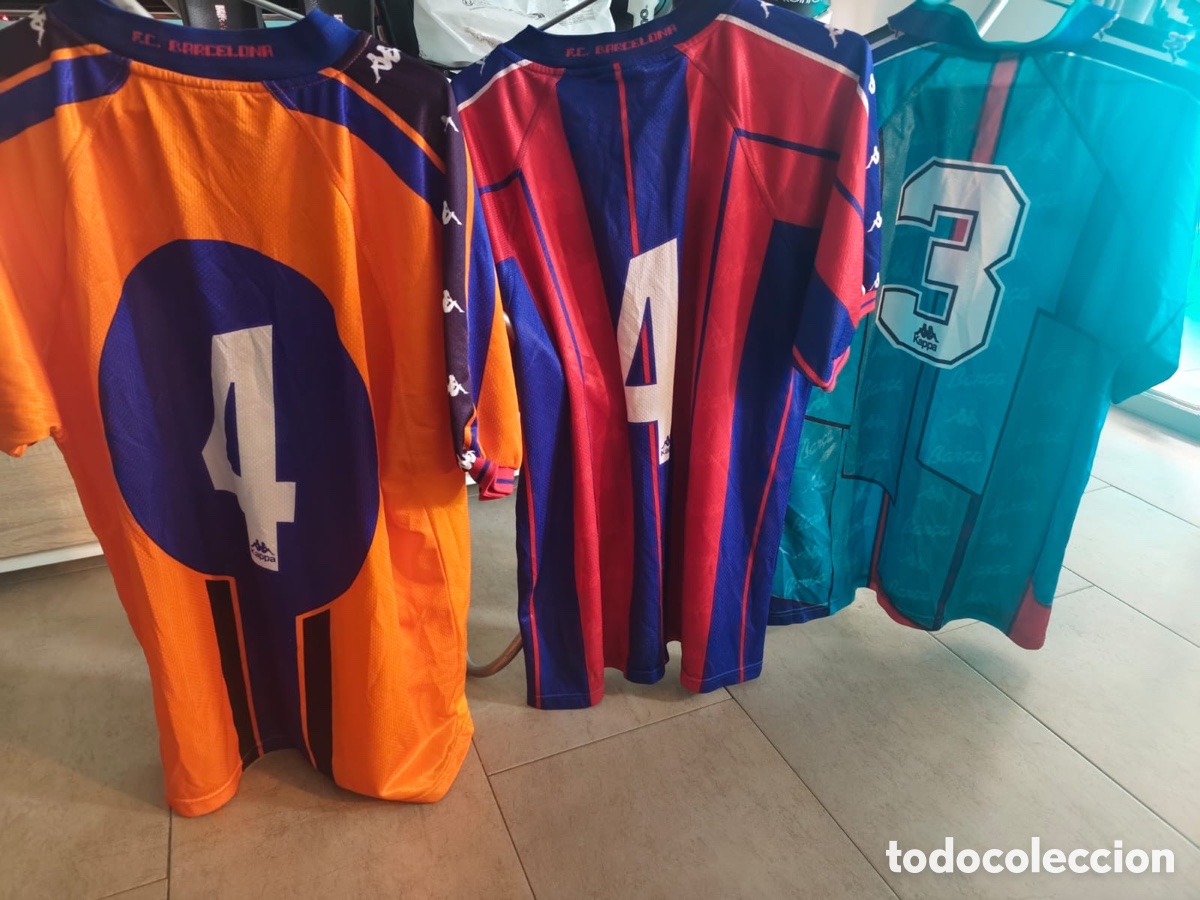 Coleccionismo deportivo: Colecci&oacute;n Camisetas kappa F.C. Barcelona oficiales originales