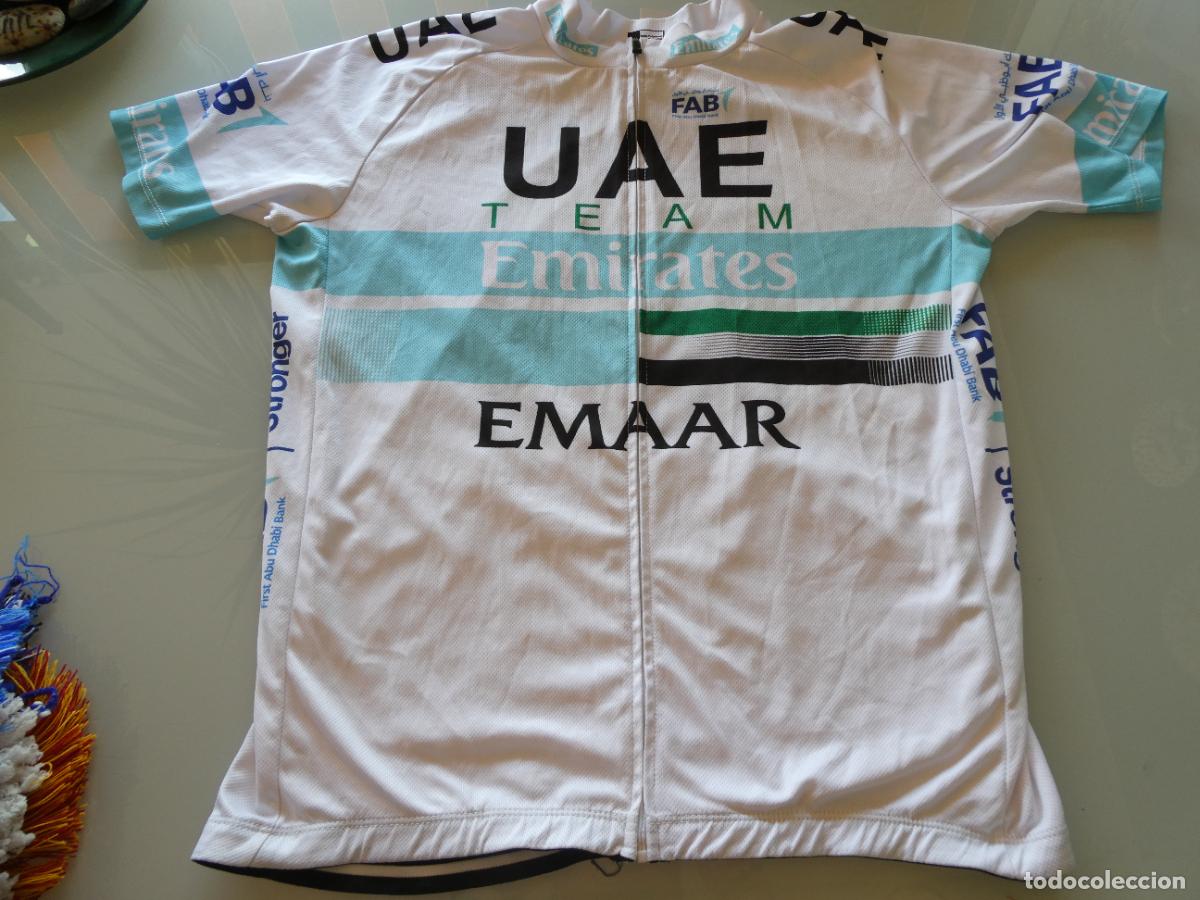 Coleccionismo deportivo: CAMISETA MAILLOT DE CICLISMO. EQUIPO CICLISTA UAE EMIRATES EMIRATOS &Aacute;RABES UNIDOS DUBAI XXL. 150GR