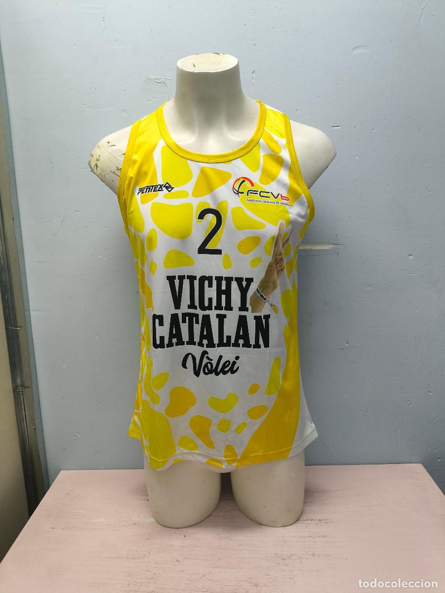 Coleccionismo deportivo: Volei Playa Beach Volley voleibol camiseta Catalunya CAmpeonato shirt voleiball L 54cts