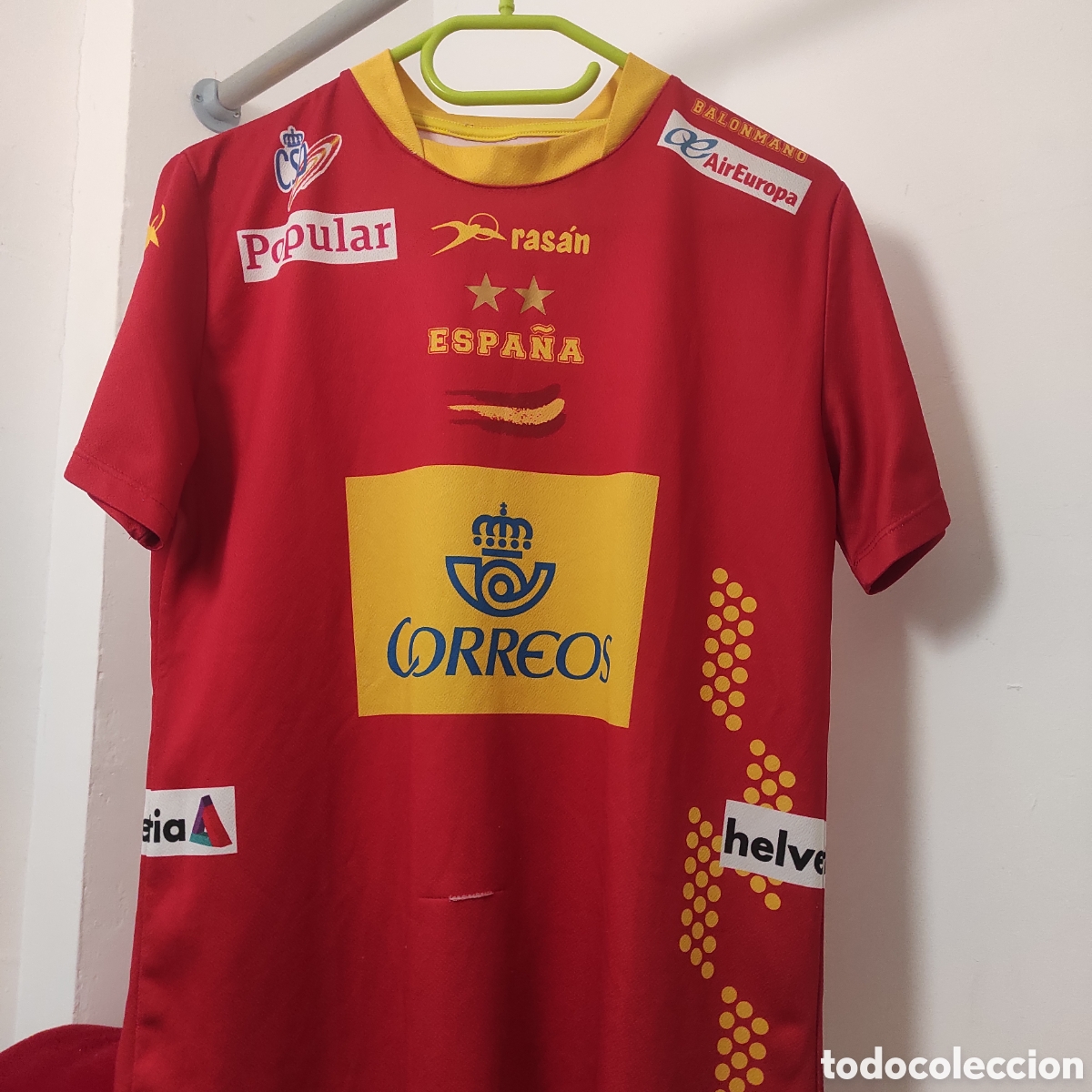 Coleccionismo deportivo: Camiseta de balonmano Ras&aacute;n Temporada 2013-2014