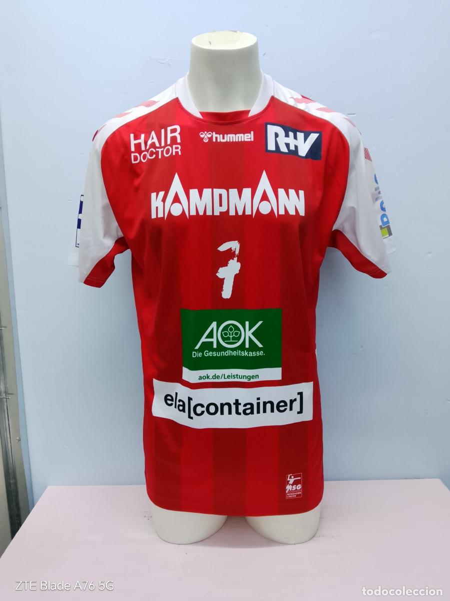 Coleccionismo deportivo: HSG Nordhorn-Lingen Toon Leenders netherlands match worn Germany trikot shirt handball xl