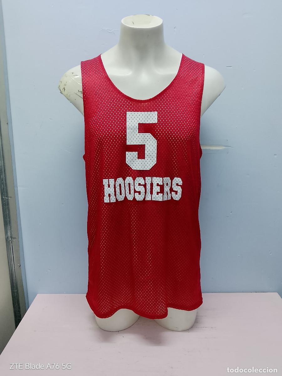 Coleccionismo deportivo: Indiana University Hoosiers basketball shirt camiseta nba basket shirt L 54cts reversble