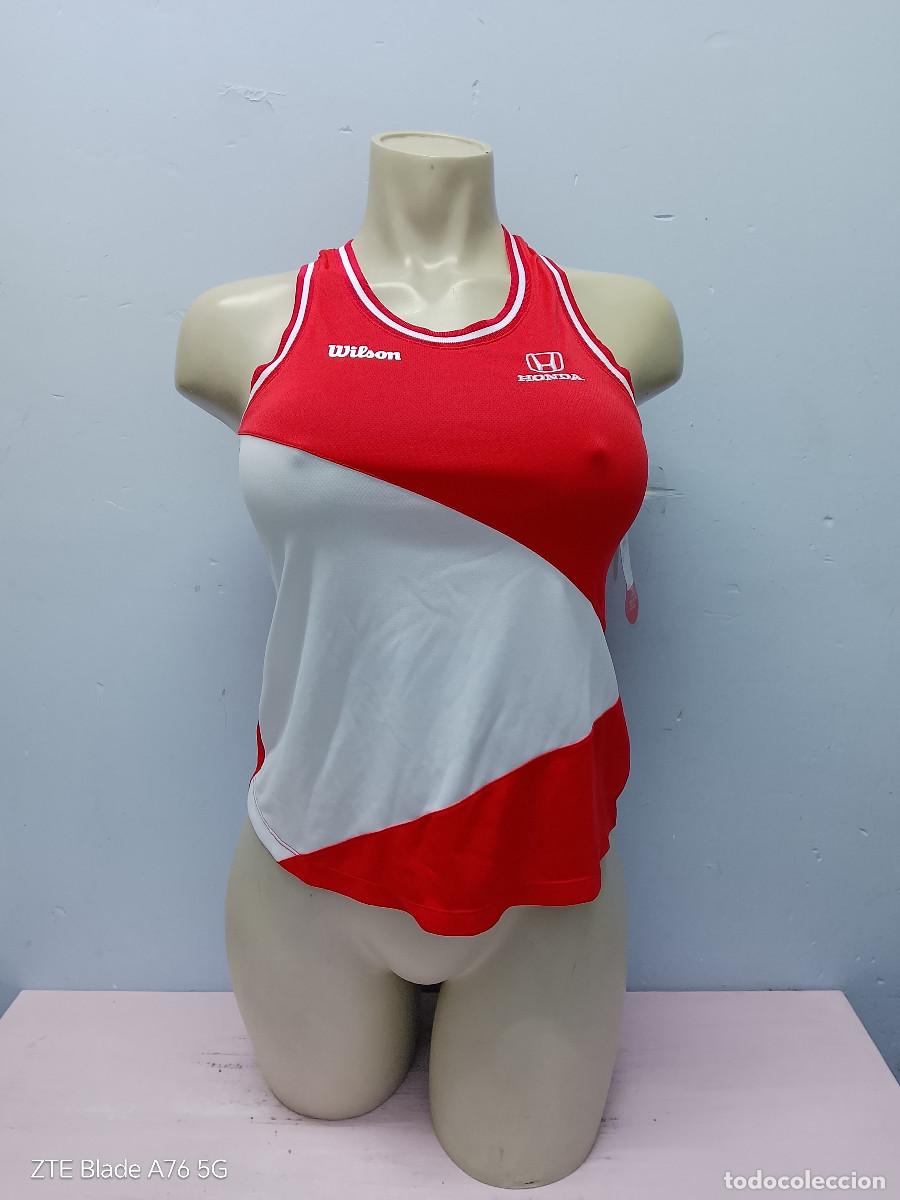 Coleccionismo deportivo: camiseta de tirantes Wilson Team II chica mujer girl woman padel tenis shirt s 42cts