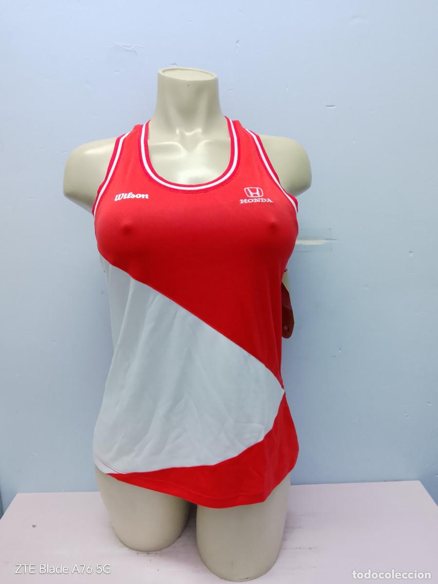 Coleccionismo deportivo: camiseta de tirantes Wilson Team II chica mujer girl woman padel tenis shirt L 45cts Honda
