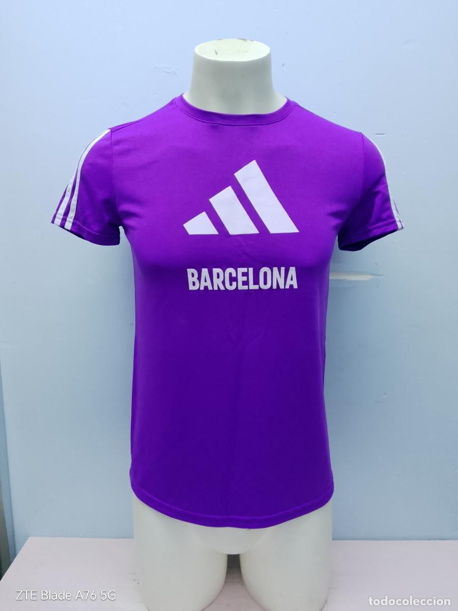 Coleccionismo deportivo: barcelona atletismo camiseta shirt adidas impossible is nothing M 47cts unisex