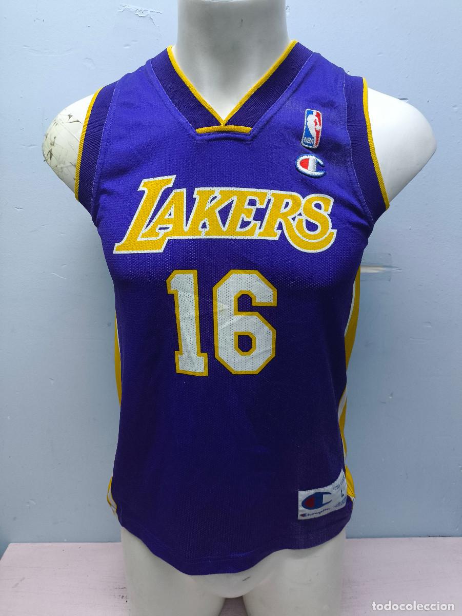 Coleccionismo deportivo: Lakers Pau Gasol camiseta shirt basketball basket baquet 48x70 cts xs