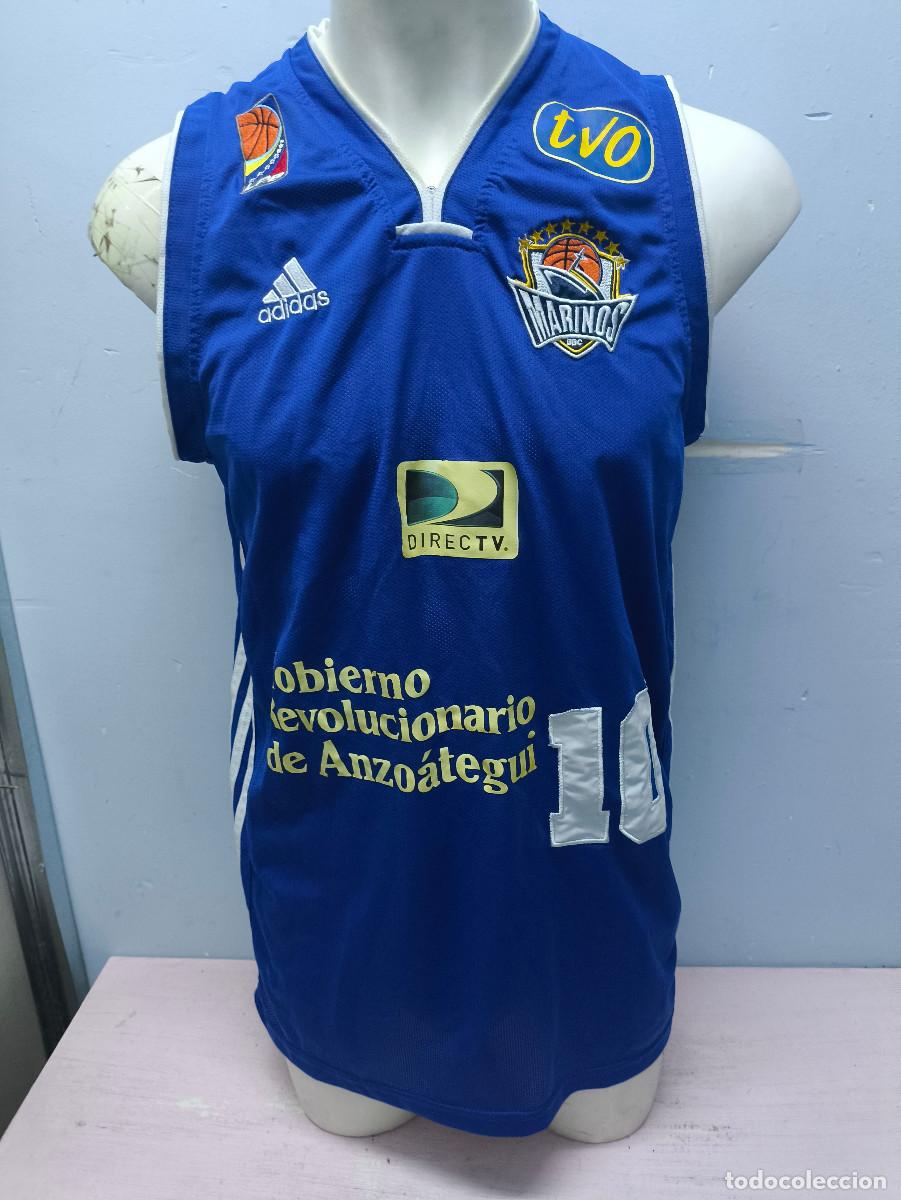 Coleccionismo deportivo: Marinos de Anzo&aacute;tegui Venezuela basketball shirt camiseta player basket M 56x82cts