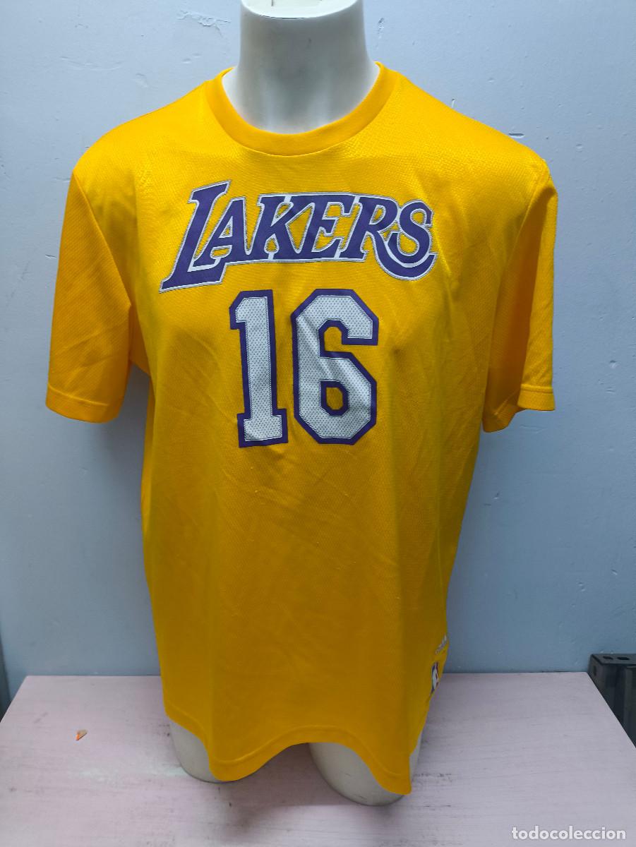 Coleccionismo deportivo: Lakers Pau Gasol camiseta shirt basketball basket baquet xl 64cts