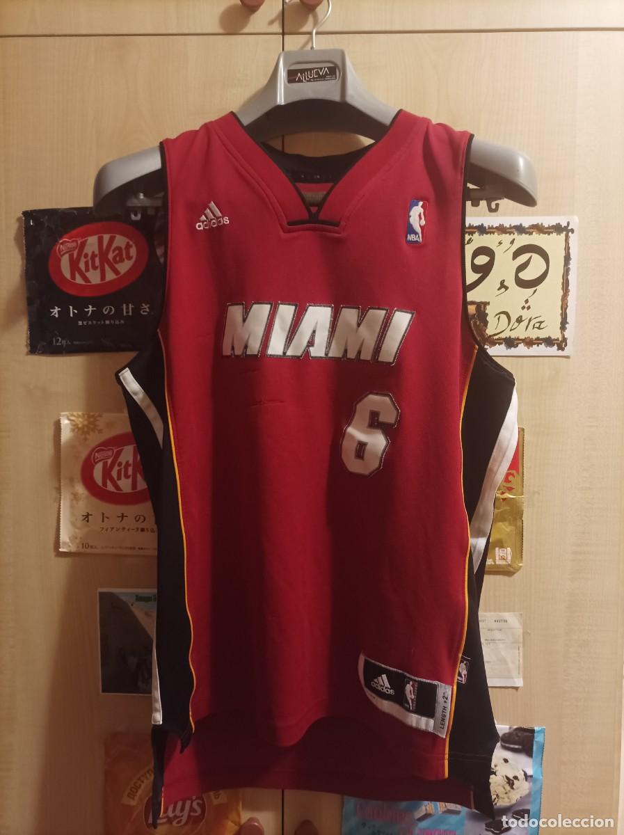 Coleccionismo deportivo: Camiseta Miami Heat NBA James Talla M
