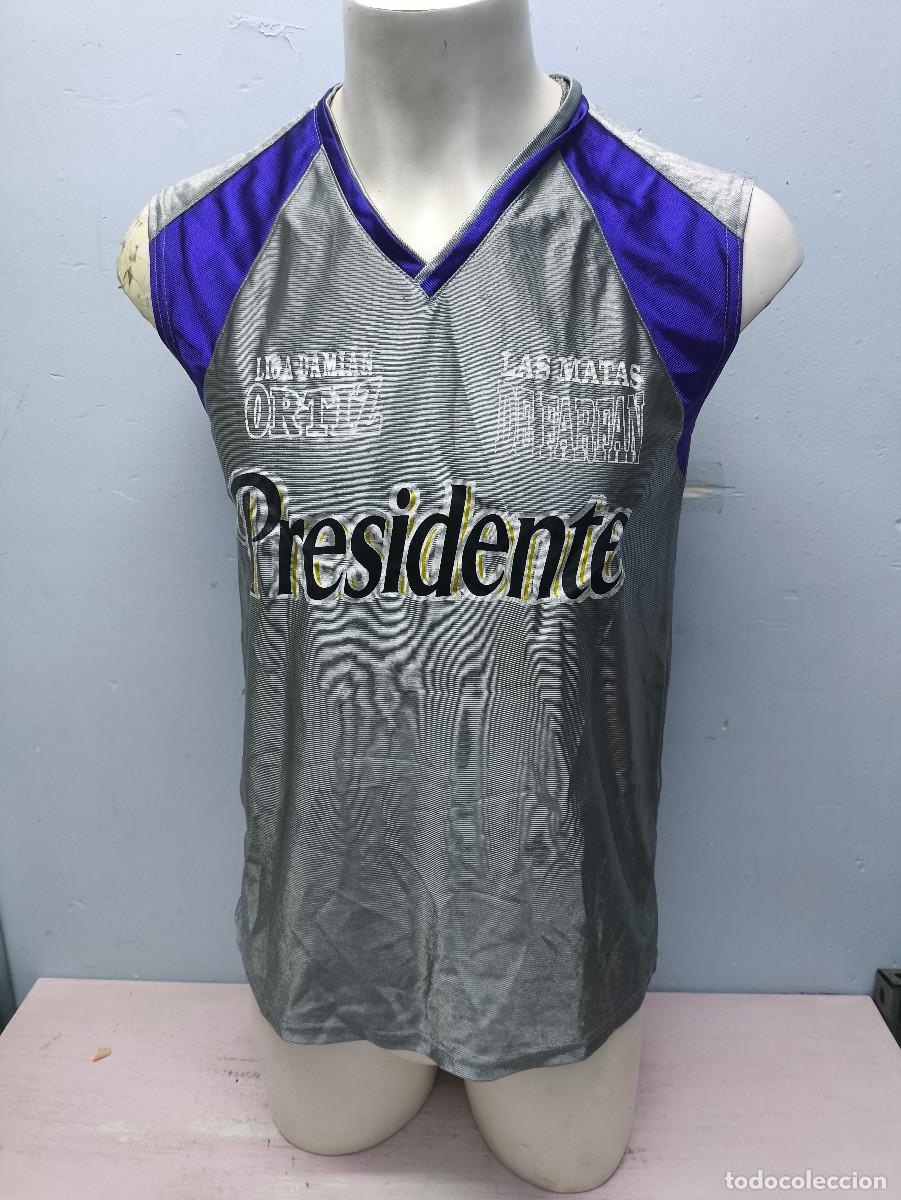 Coleccionismo deportivo: Liga Dami&aacute;n Ortiz Republica Dominicana Basketball basket basquetbol camiseta shirt M 51x73ctd