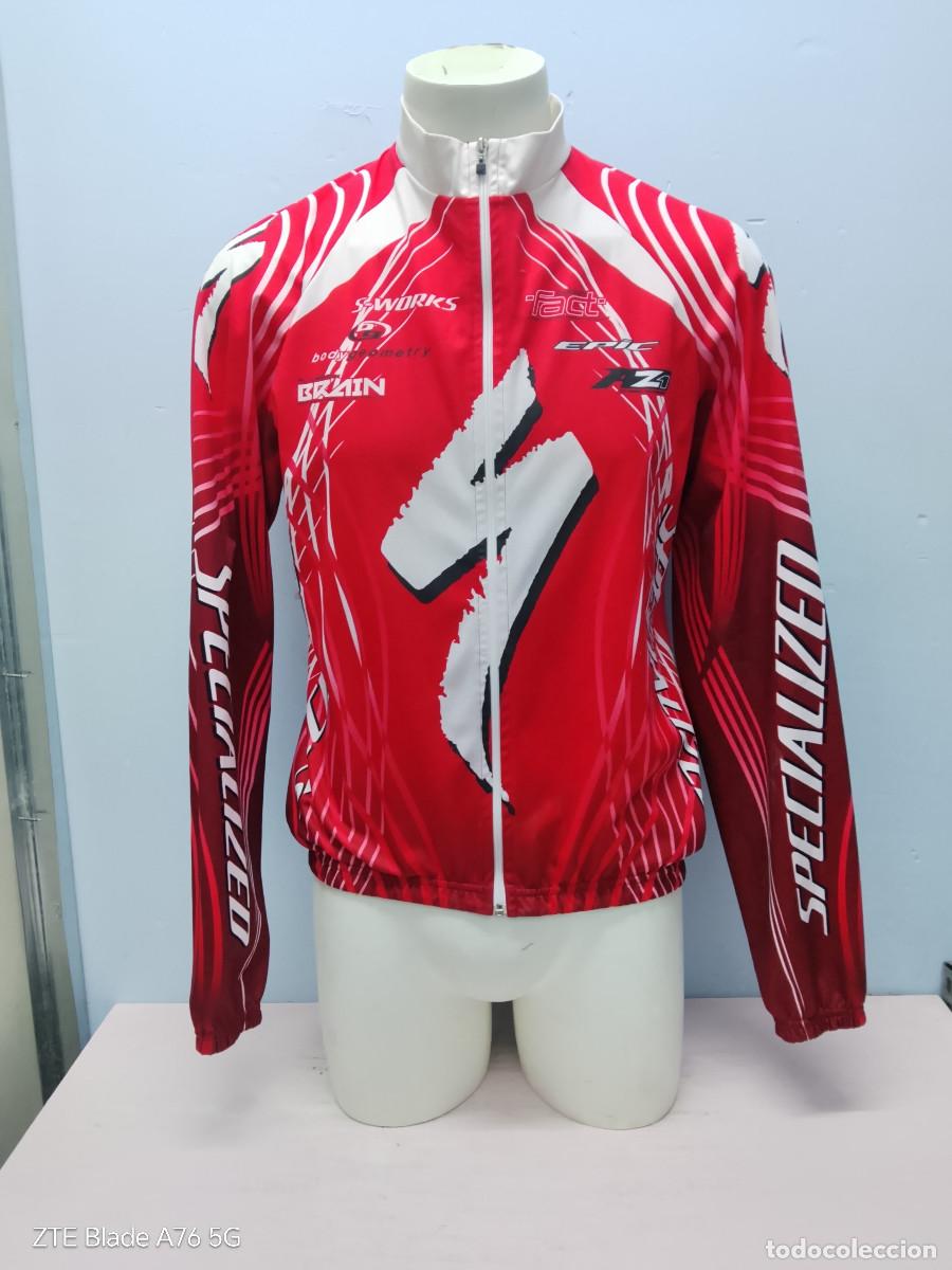 Coleccionismo deportivo: Specialized S-Works cycling jacket maillot chaqueta ciclismo ciclista cortavientos L 55cts