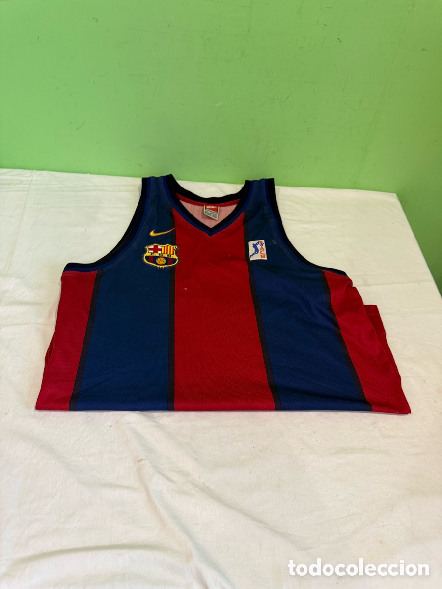 Coleccionismo deportivo: Camiseta Oficial FC Barcelona Basket Nike ACB ALSTON N&ordm;8 Talla L Vintage A&ntilde;os 90 2000