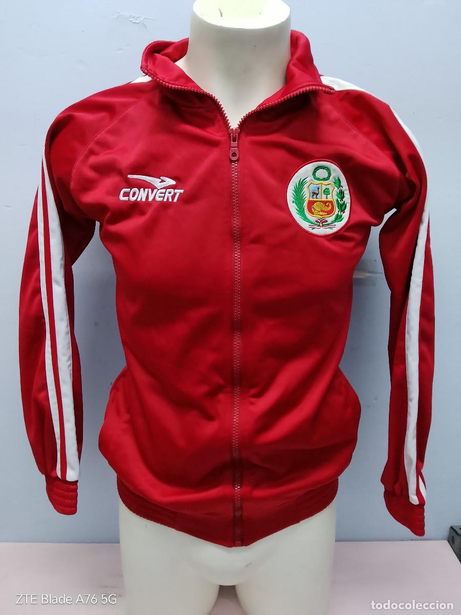 Collectionnisme sportif: Escudo de Armas de Per&uacute; chaqueta seleccion patriota futbol jacket S 53cts