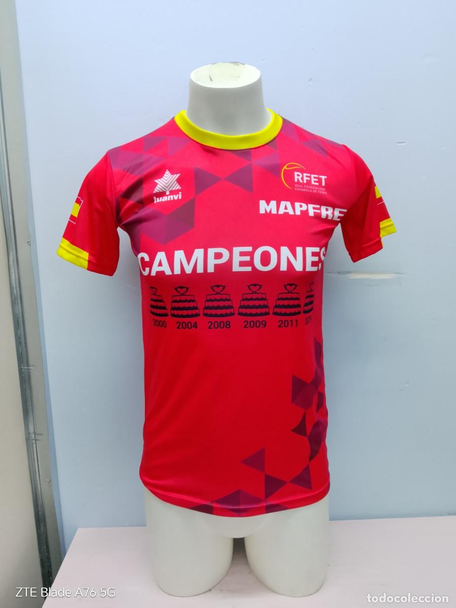 Coleccionismo deportivo: Copa Davis ESpa&ntilde;a Spain tenis camiseta shirt Tennis S 47cts
