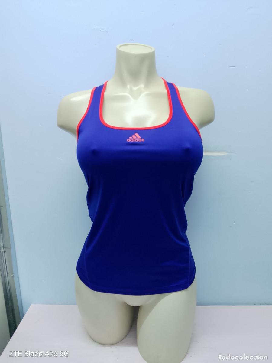 Coleccionismo deportivo: Adidas fitness body girl chica mujer entreno gym training shirt camiseta M 38 43cts