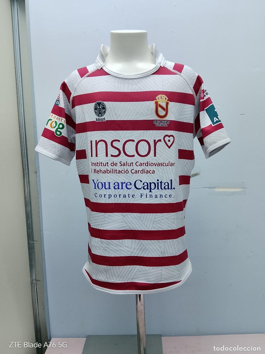 Coleccionismo deportivo: CEU Rugby Barcelona camiseta polo shirt jersey XS 44cts