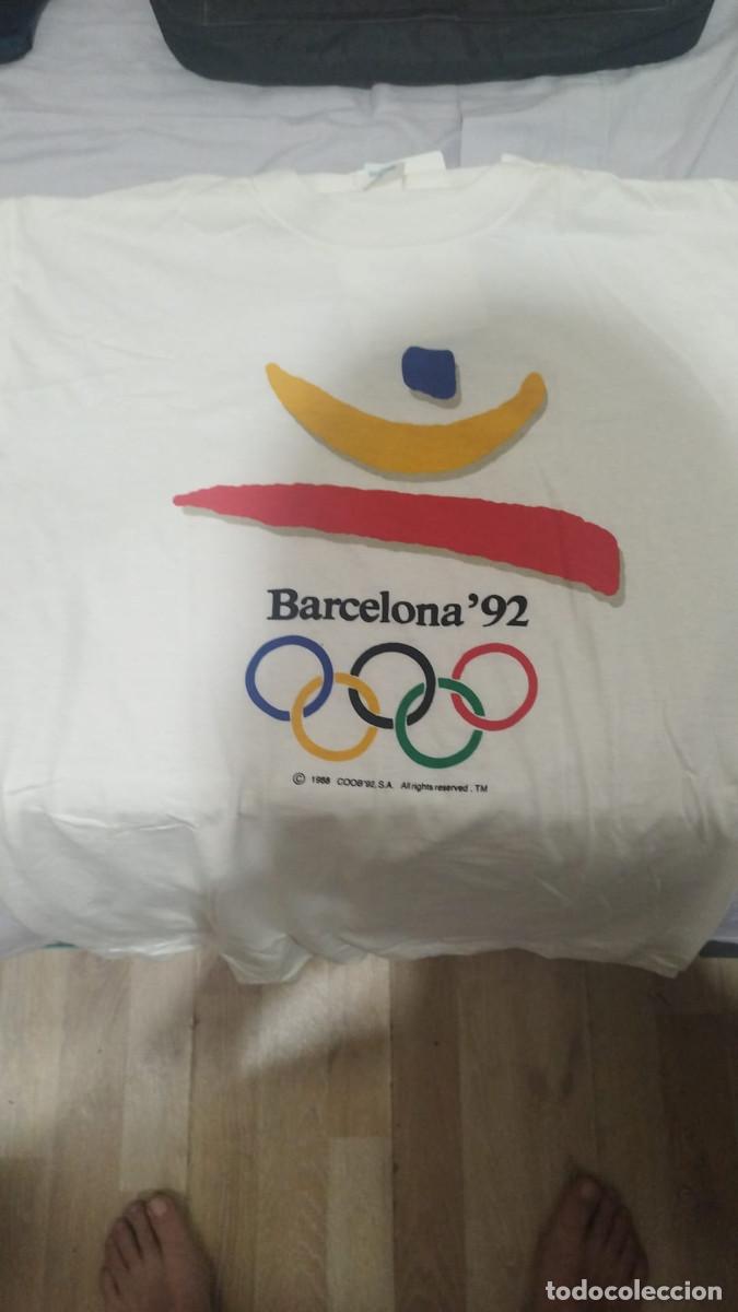Coleccionismo deportivo: Camiseta Juegos Olimpics Barcelona 1992. Talla L. Massana con etiqueta. Original