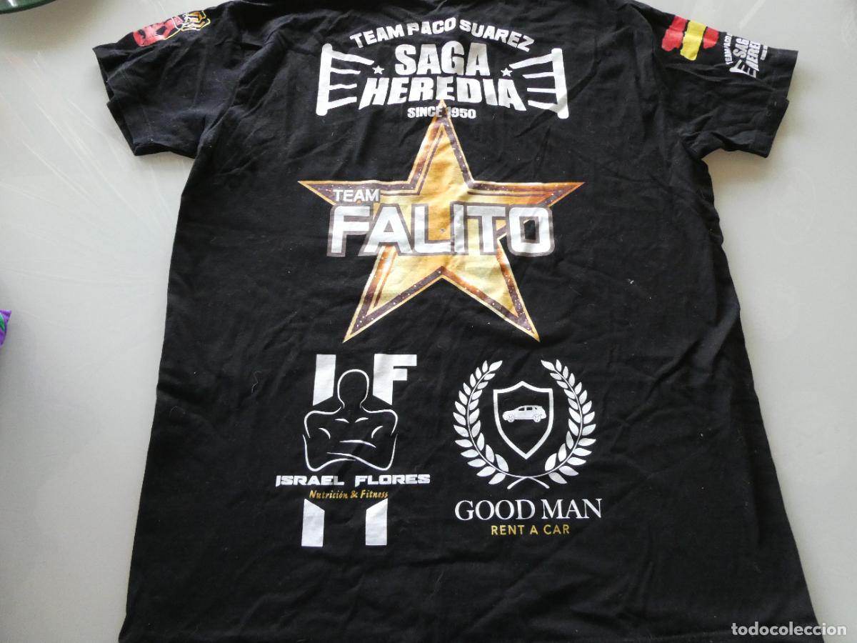 Coleccionismo deportivo: CAMISETA DE BOXING BOXEADORES. CLUB BOXEO SAGA HEREDIA M&Aacute;LAGA. TALLA M. 190GR