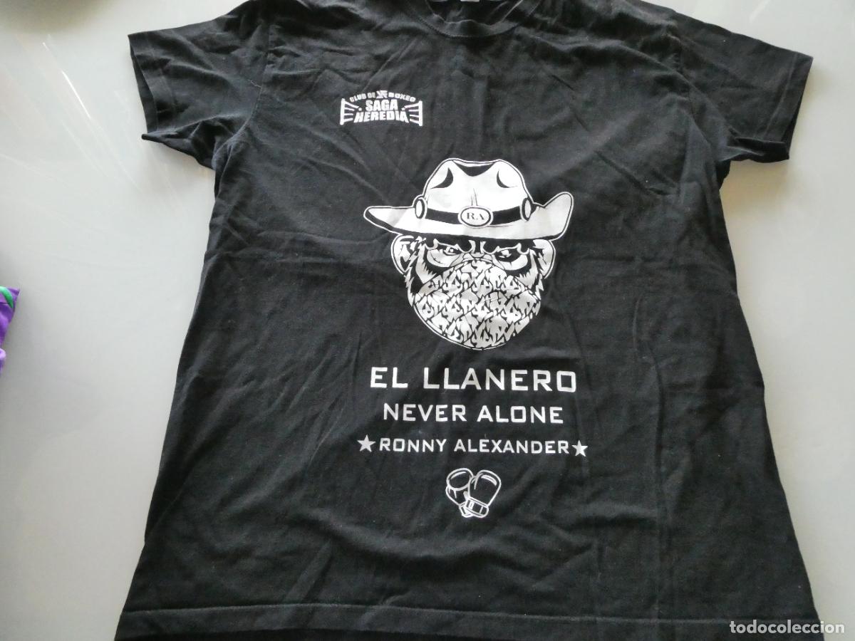Coleccionismo deportivo: CAMISETA DE BOXING BOXEADORES. CLUB BOXEO SAGA HEREDIA M&Aacute;LAGA. TALLA M. 190GR