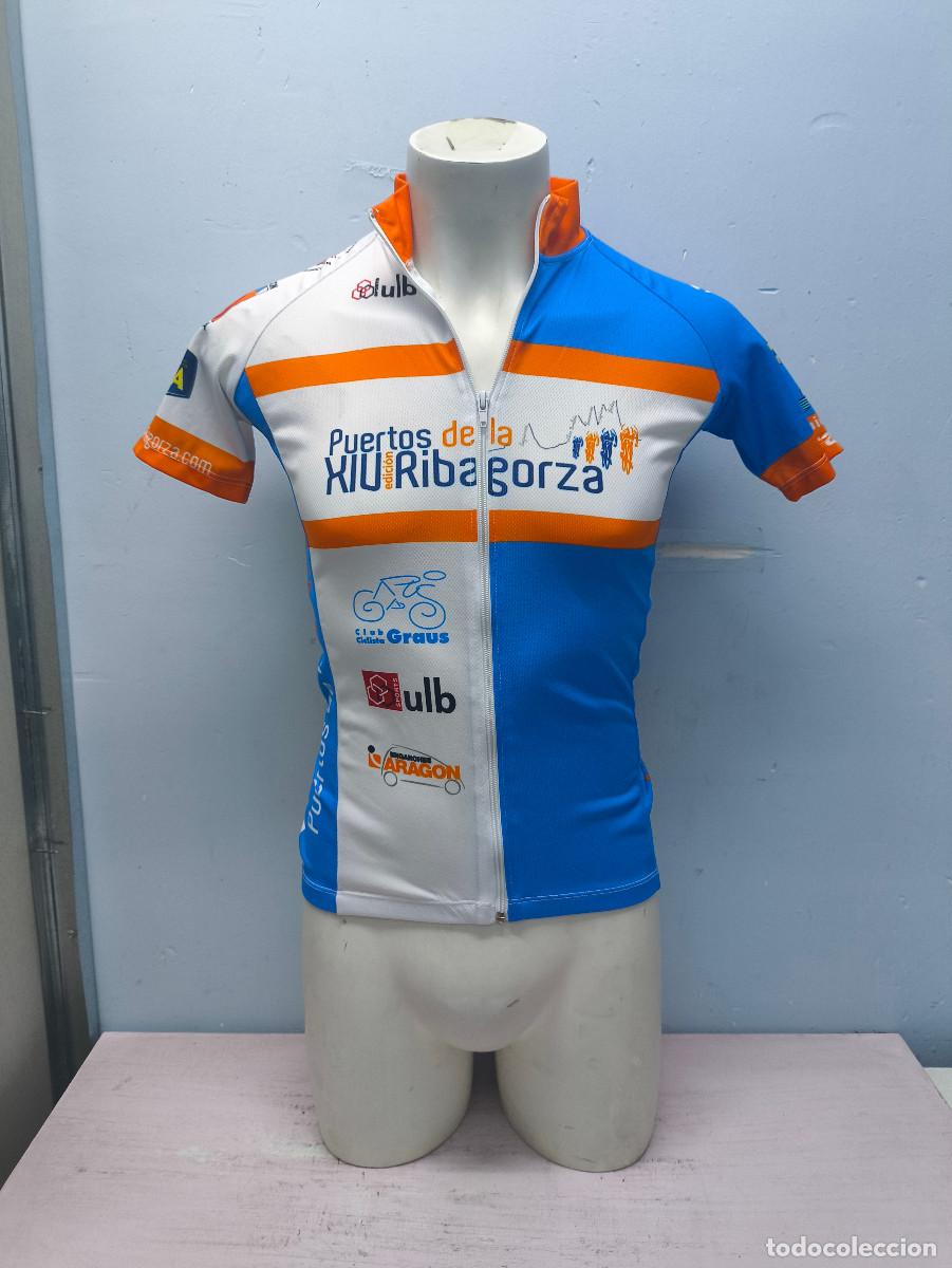 Coleccionismo deportivo: Puertos de la Ribagorza ULB maillot ciclismo ciclista cycling huesca zaragoza pirineo M 48cts