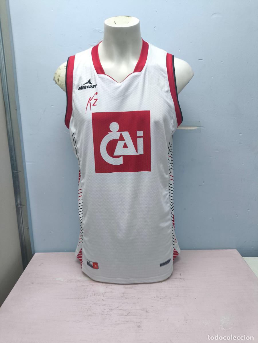 Coleccionismo deportivo: Basket Zaragoza Cai camiseta shirt basketball basquet xl 61x87cts ACB