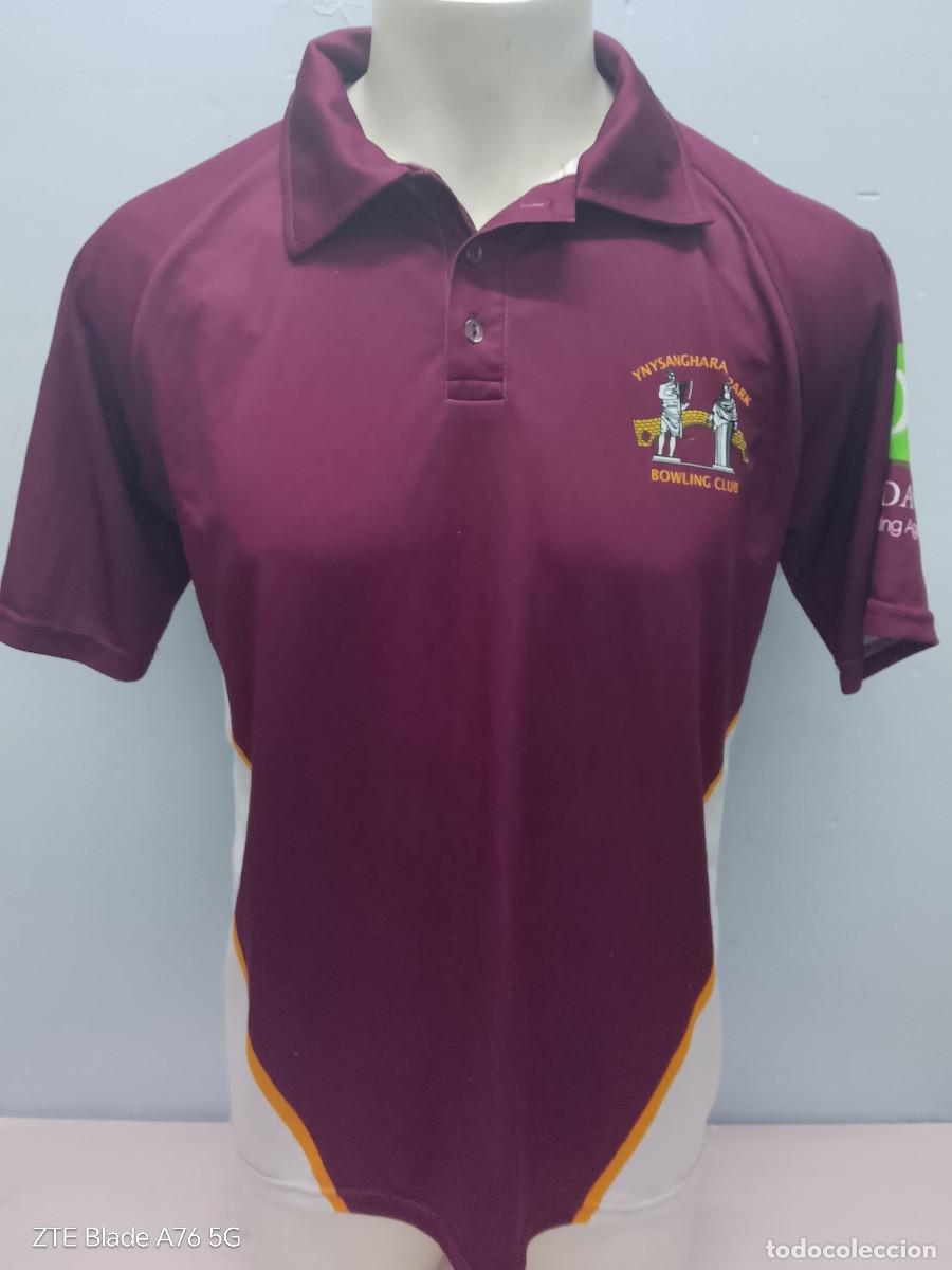 Coleccionismo deportivo: club de bolos Ynysangharad Park Bowls Club Bowling shirt camiseta jersey L 60cts