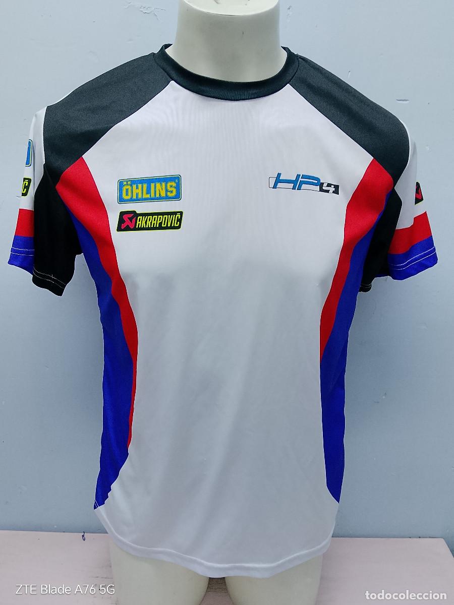 Coleccionismo deportivo: motorsport BMW HP4 &Ouml;hlins y Akrapovič camiseta racing motor shirt s 52cts