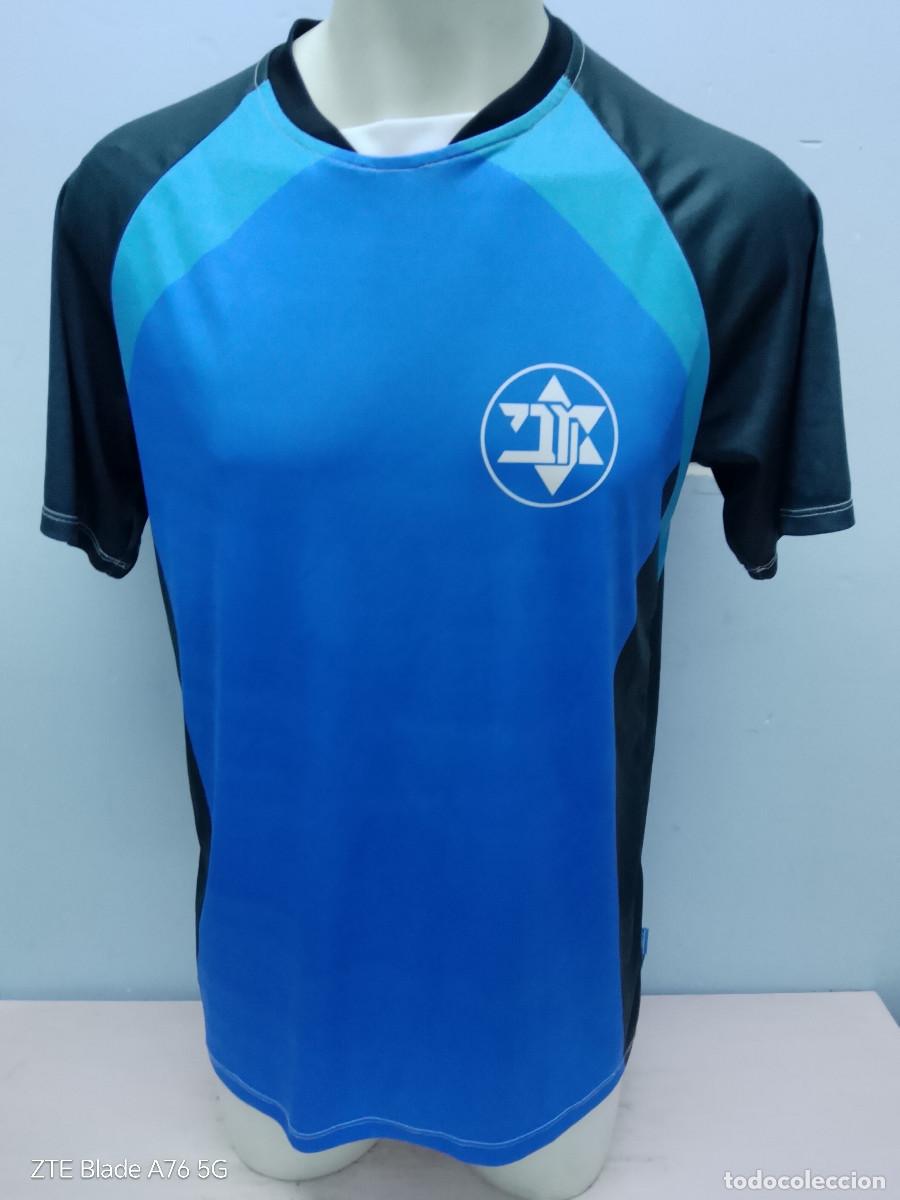 Coleccionismo deportivo: Maccabi World Union athletics camsieta shirt espa&ntilde;a israel L 56cts