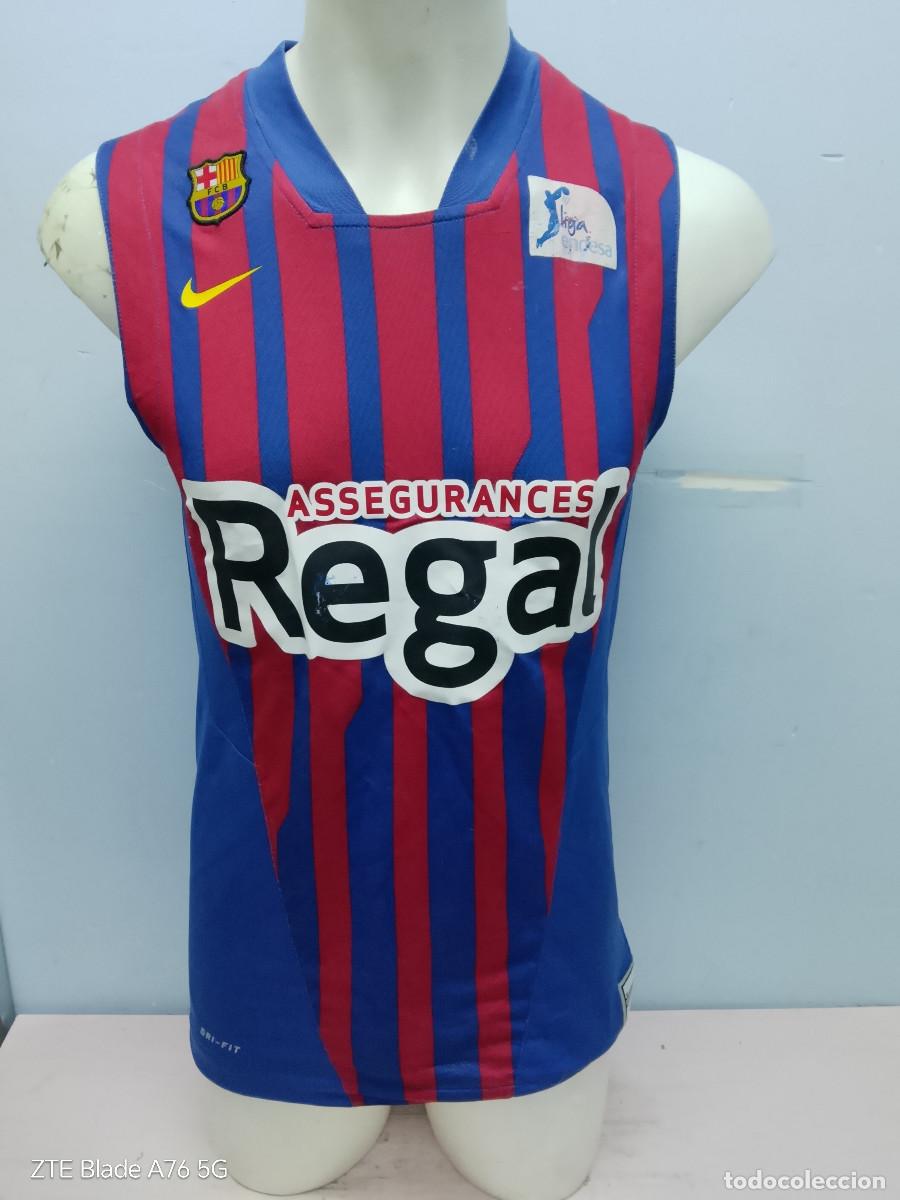 Coleccionismo deportivo: Marcelino Huertas fc barcelona regal bar&ccedil;a basketball basket basquet shirt camiseta S 47cts