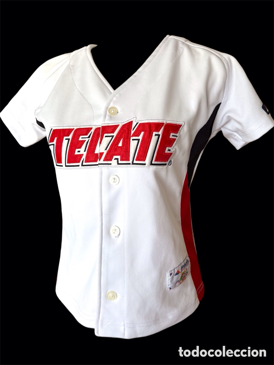 Coleccionismo deportivo: Camiseta jersey b&eacute;isbol vintage El Siglo Tecate original mujer talla M M&eacute;xico