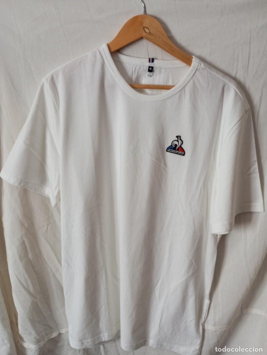 Coleccionismo deportivo: CAMISETA DEPORTIVA LE COQ SPORTIF TALLA XL COLOR BLANCO NUEVA A ESTRENAR