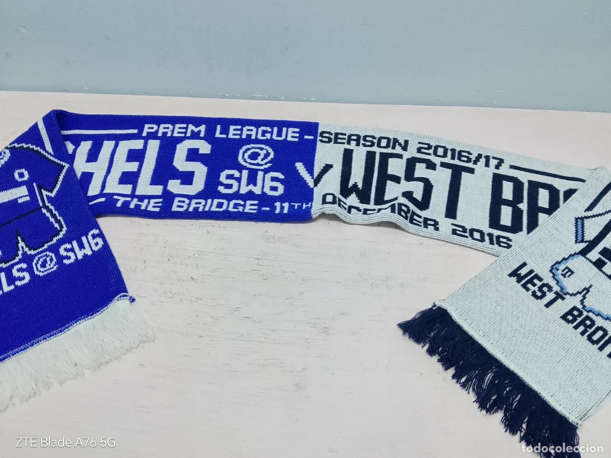 Coleccionismo deportivo: Chelsea West Bromwich scarf football bufanda futbol premier league