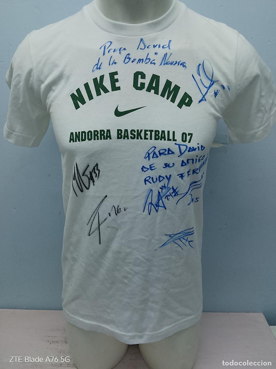 Coleccionismo deportivo: Rudy Fernandez Players Signed camiseta basketball basket shirt S