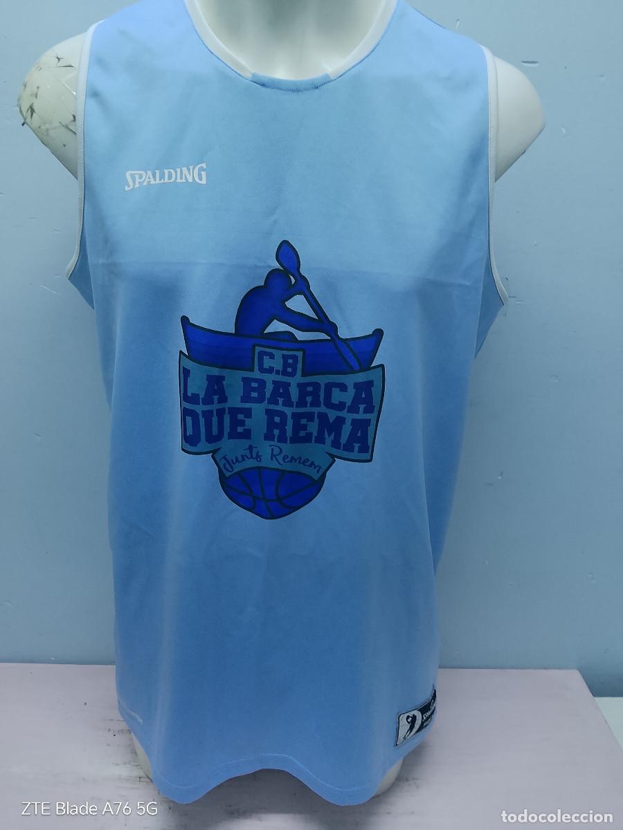 Coleccionismo deportivo: C.B LA BARCA QUE REMA Cayalunya basquet camiseta basket L