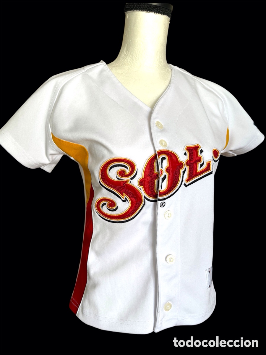 Coleccionismo deportivo: Jersey de b&eacute;isbol vintage Cerveza Sol original mujer talla M &ndash; El Siglo M&eacute;xico