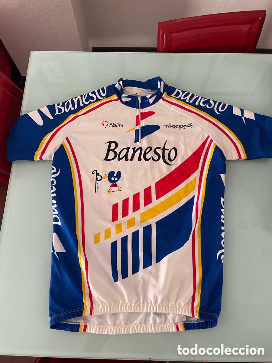 Coleccionismo deportivo: MAILLOT DE CICLISMO EQUIPO CICLISTA BANESTO. XACOBEO 93 1993 CAMINO SANTIAGO. 220GR