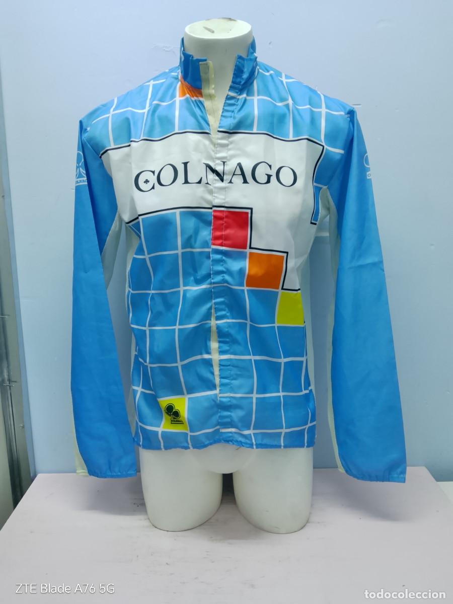 Coleccionismo deportivo: Colnago Italia vintage cycling chaqueta ciclismo cycling jacket L 57cts