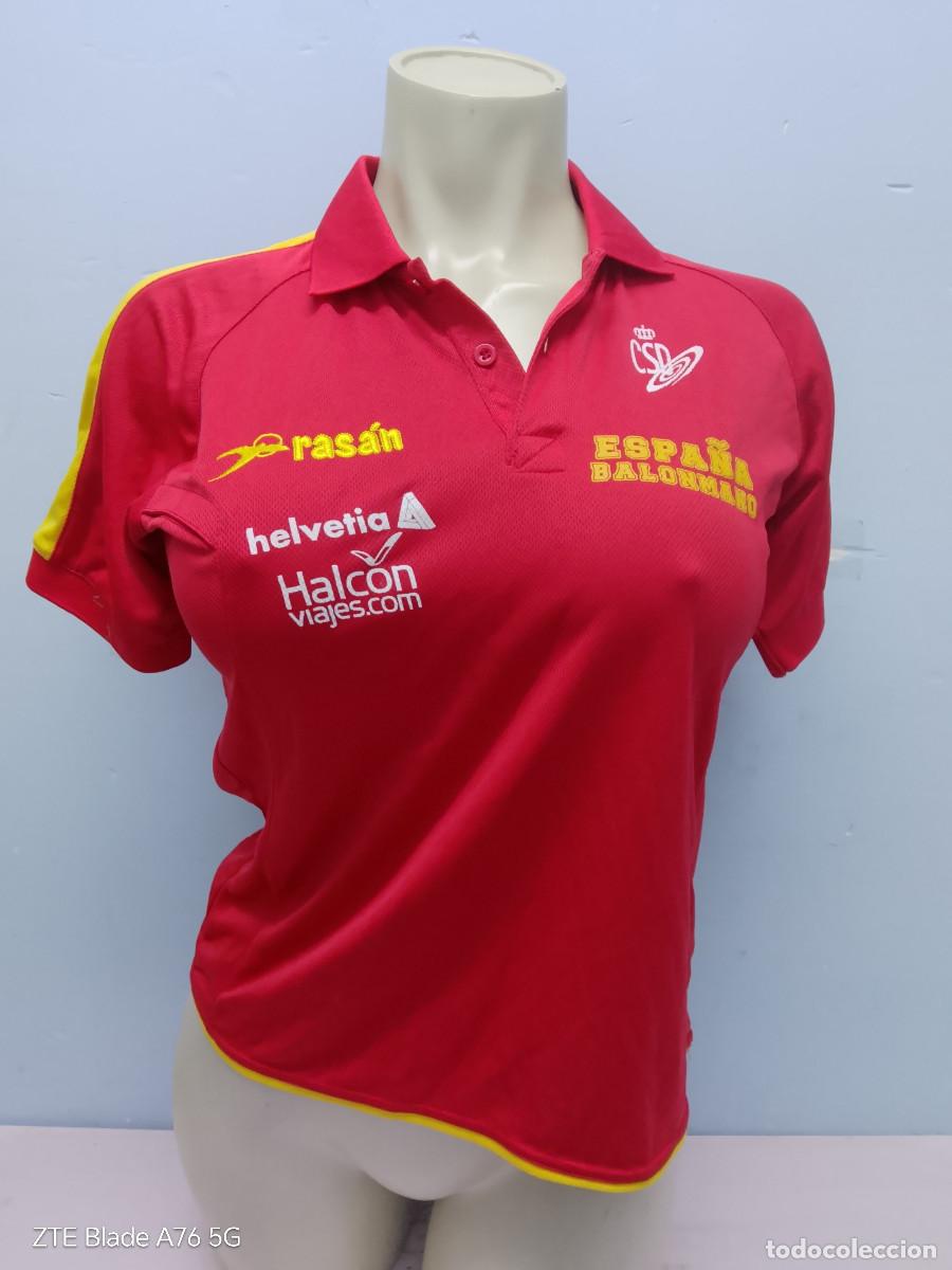 Sports collectibles: Espa&ntilde;a Spain handbol balonmano handball camiseta shirt xl 50cts chica mujer feminas girl woman