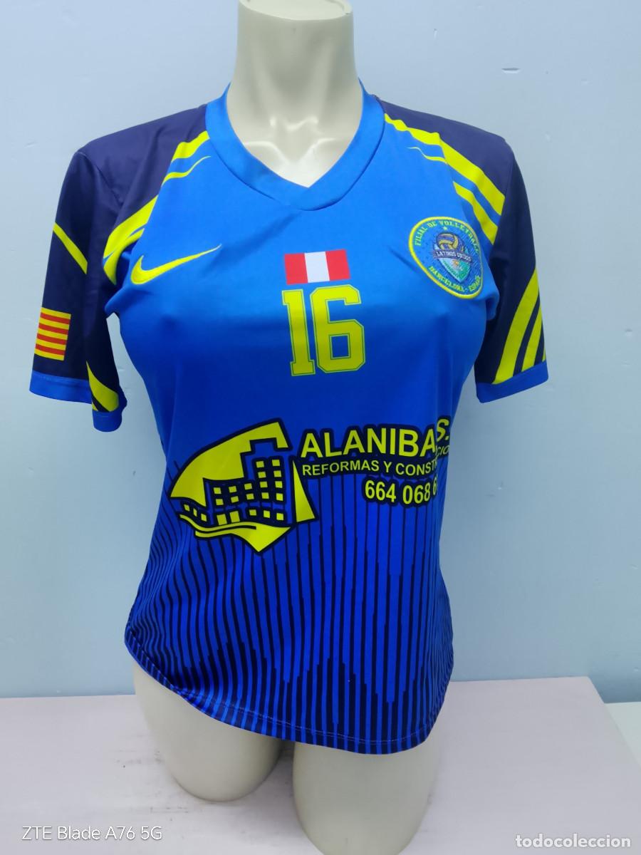 Coleccionismo deportivo: Latinos Unidos Barcelona voleibol volleyball camiseta chica mujer Peru girl shirt top camiseta L 52c