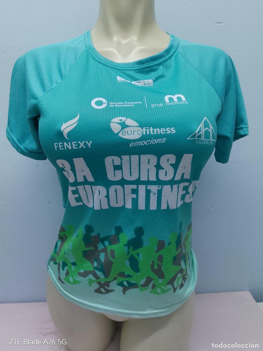 Coleccionismo deportivo: cursa eurofitness catalunya running shirt camiseta atletismo M 48cts girl chica mujer