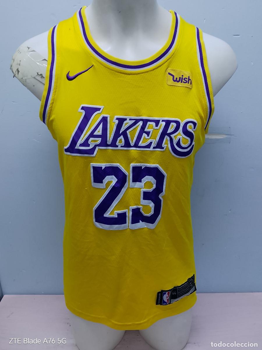 Coleccionismo deportivo: Los Angeles Lakers Lebron james NBA camsieta shirt basketball basket 53x73cts s-m