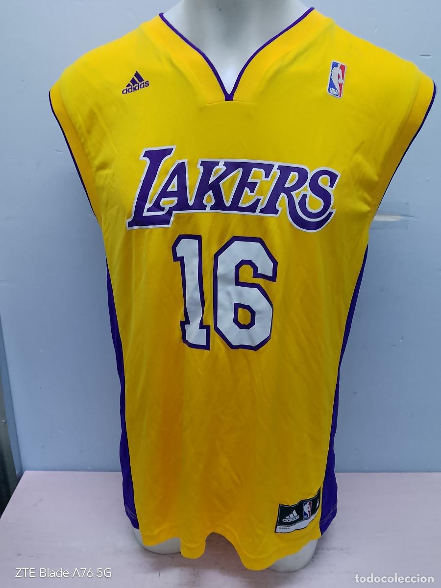 Coleccionismo deportivo: Lakers Pau Gasol camiseta shirt basketball basket baquet 56x85cts M