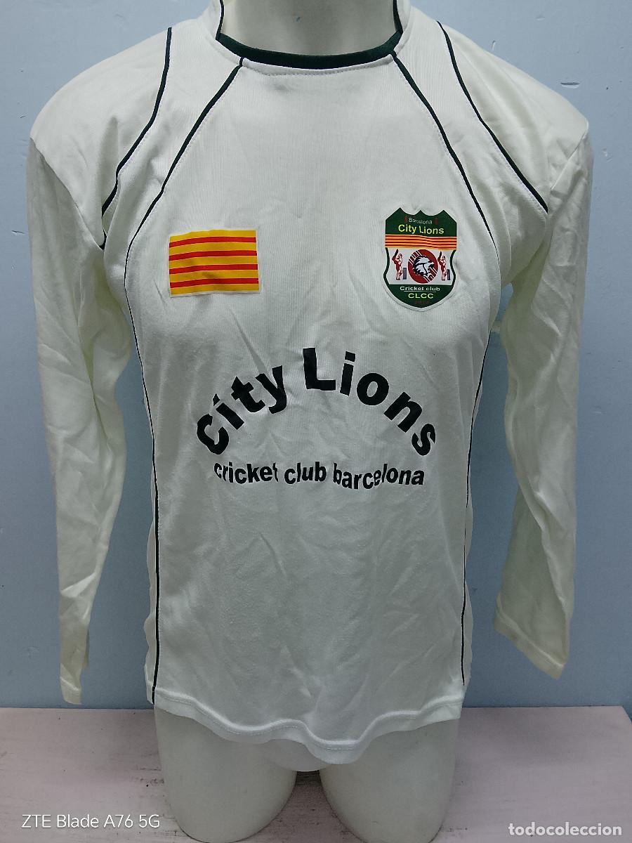 Coleccionismo deportivo: Barcelona City Lions cricket catalunya league camiseta shirt L