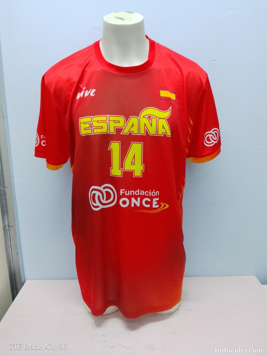 Colecionismo desportivo: Espa&ntilde;a Spain match worn camiseta seleccion seccion xxl 65cts