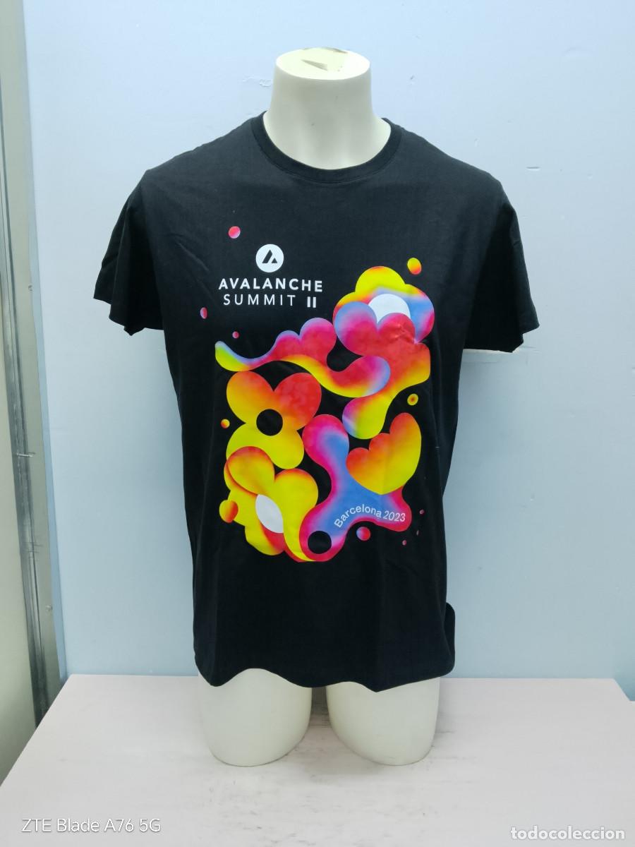 Colecionismo desportivo: Avalanche Summit II Barcelona 2023 festival disco music camiseta shirt L 58cts